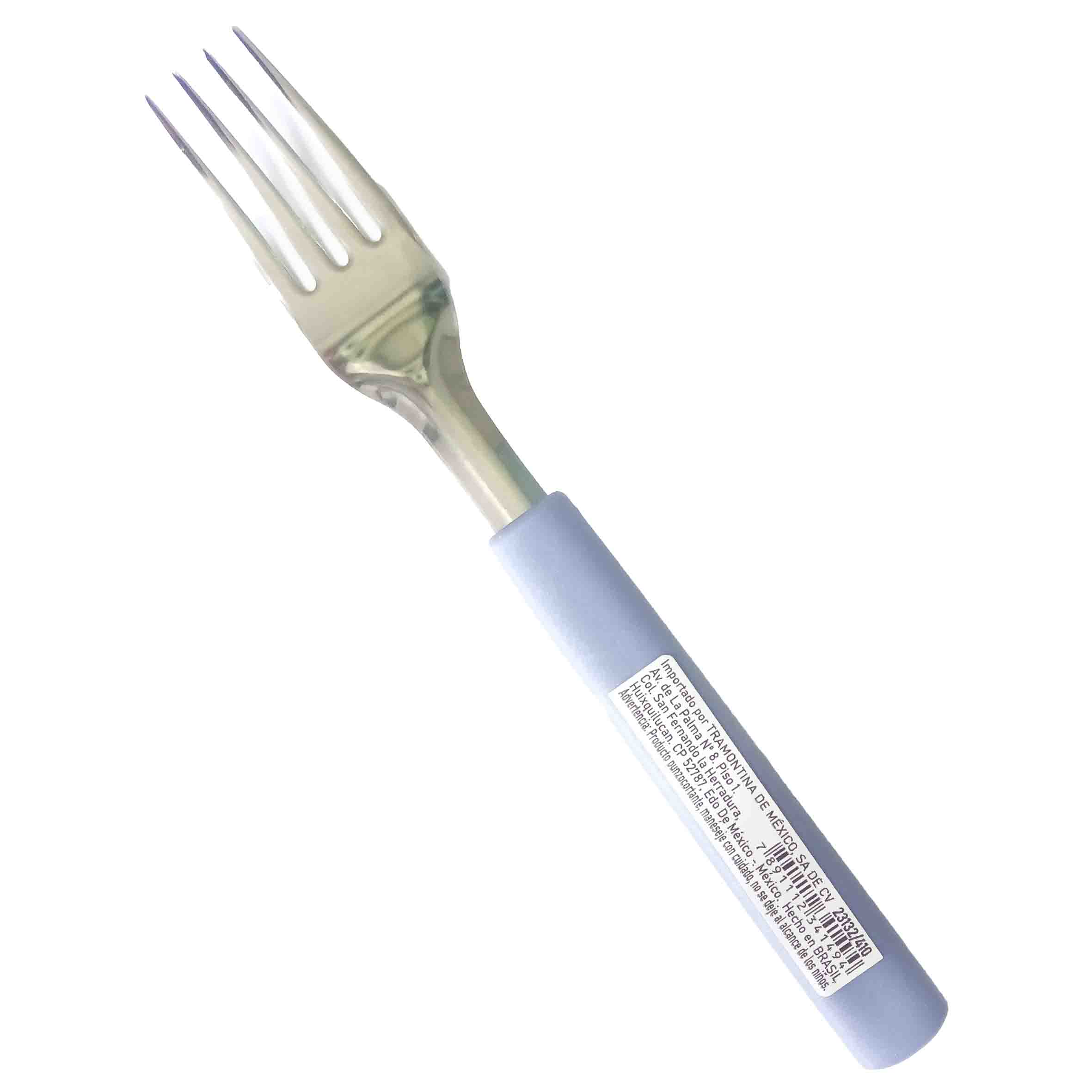 Tenedor mesa acero inoxidable gamboa mango plastico tramontina