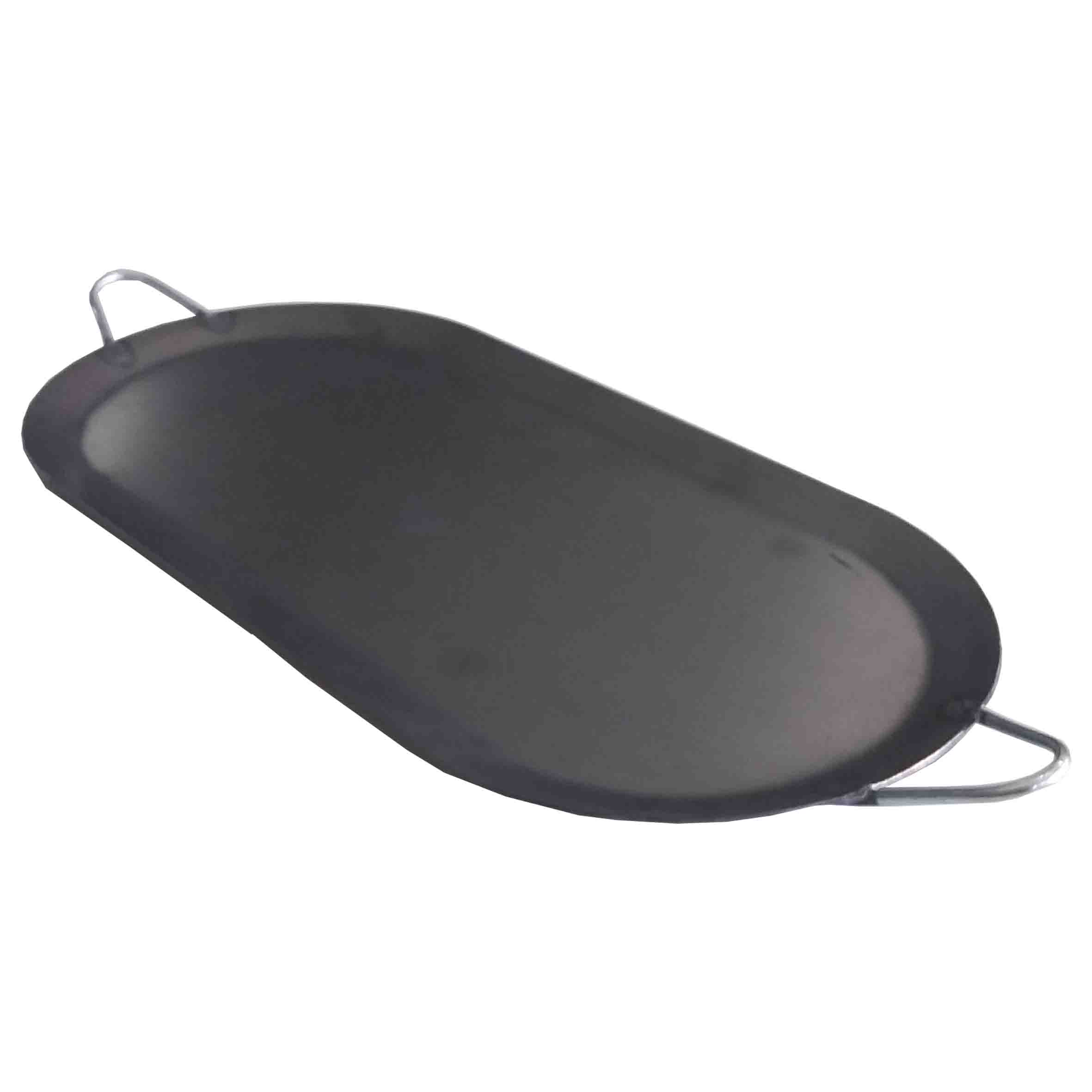 Comal ovalado lamina negra 21x44 no.1