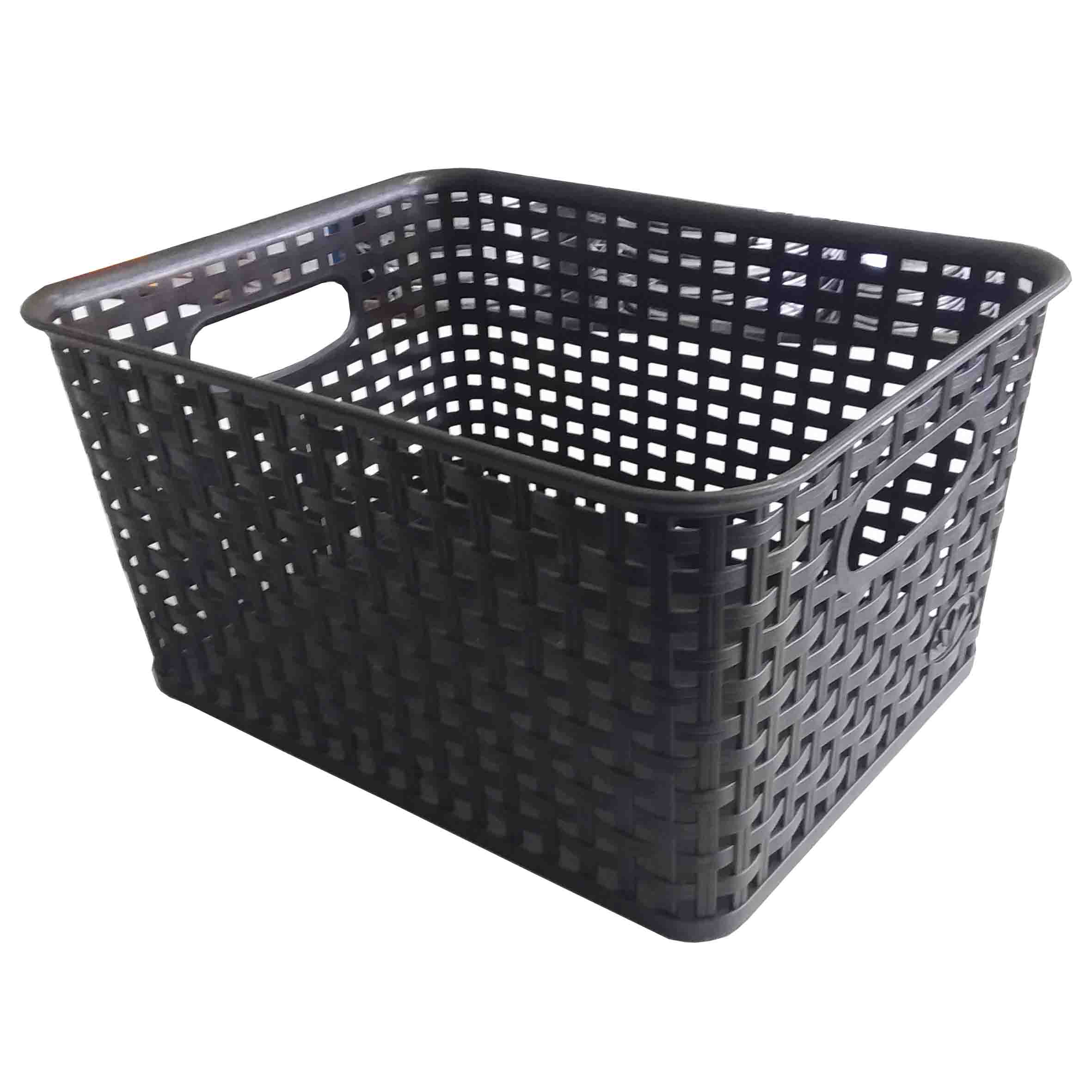 Canasta plastico ratan mediana 23x31 CUBASA