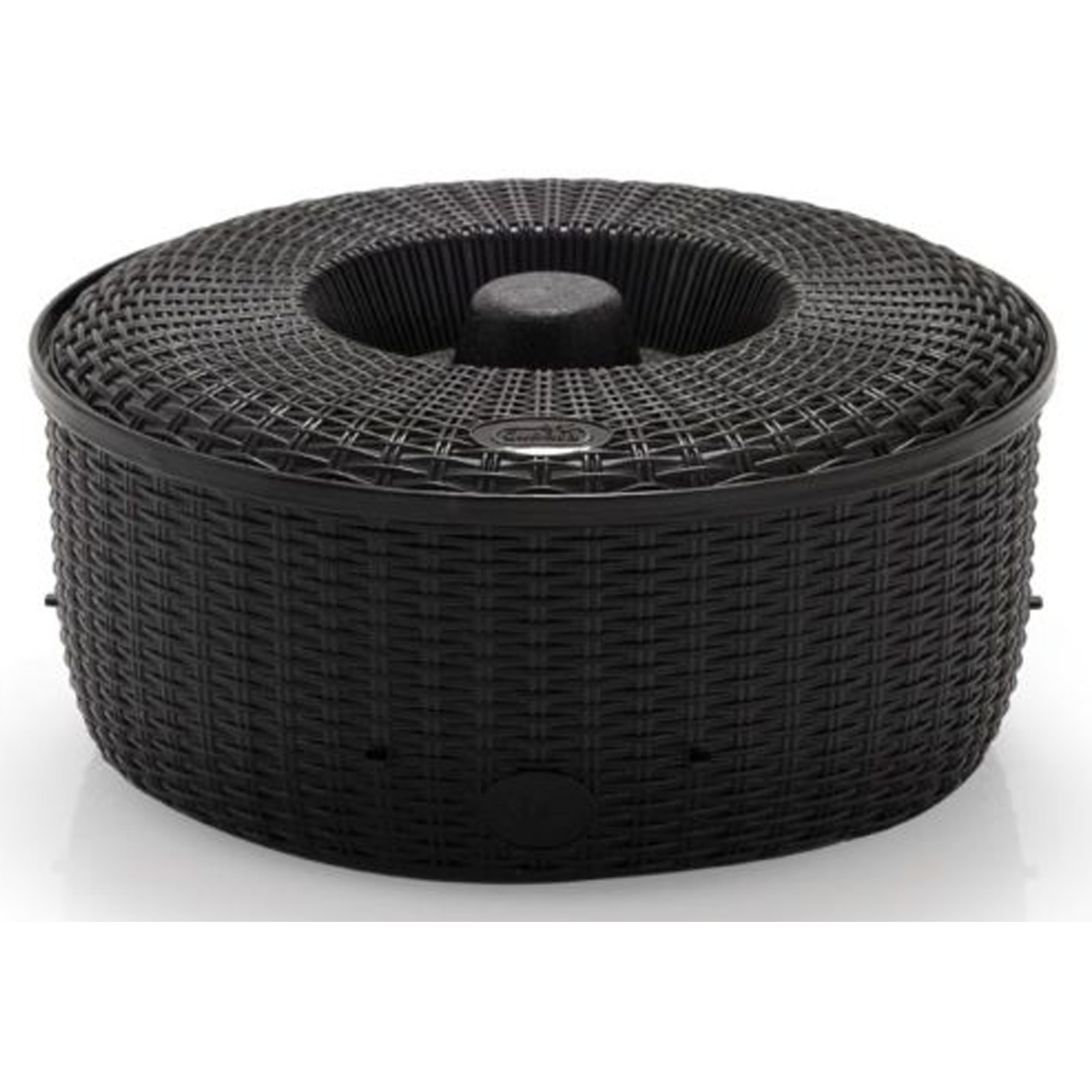 Tortillero de plastico ratan color chocolate CUBASA