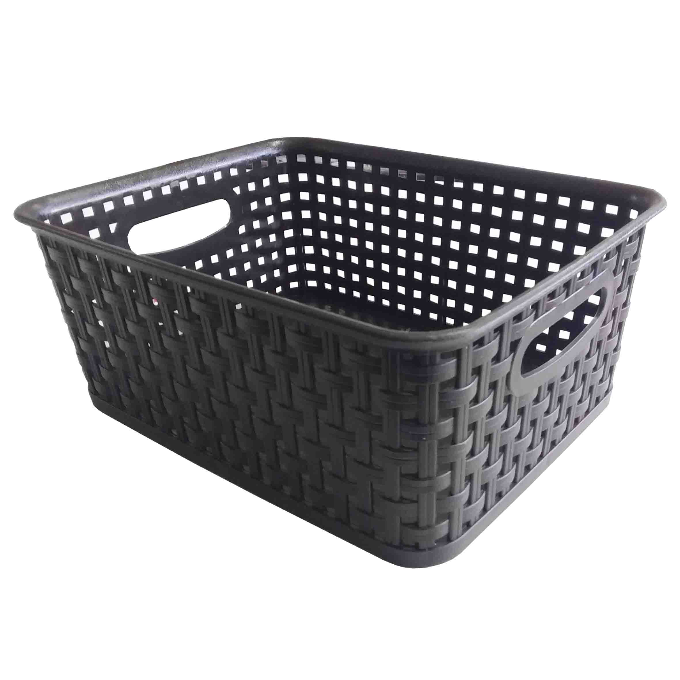 Canasta plastico ratan 19.5x25.5 chica CUBASA