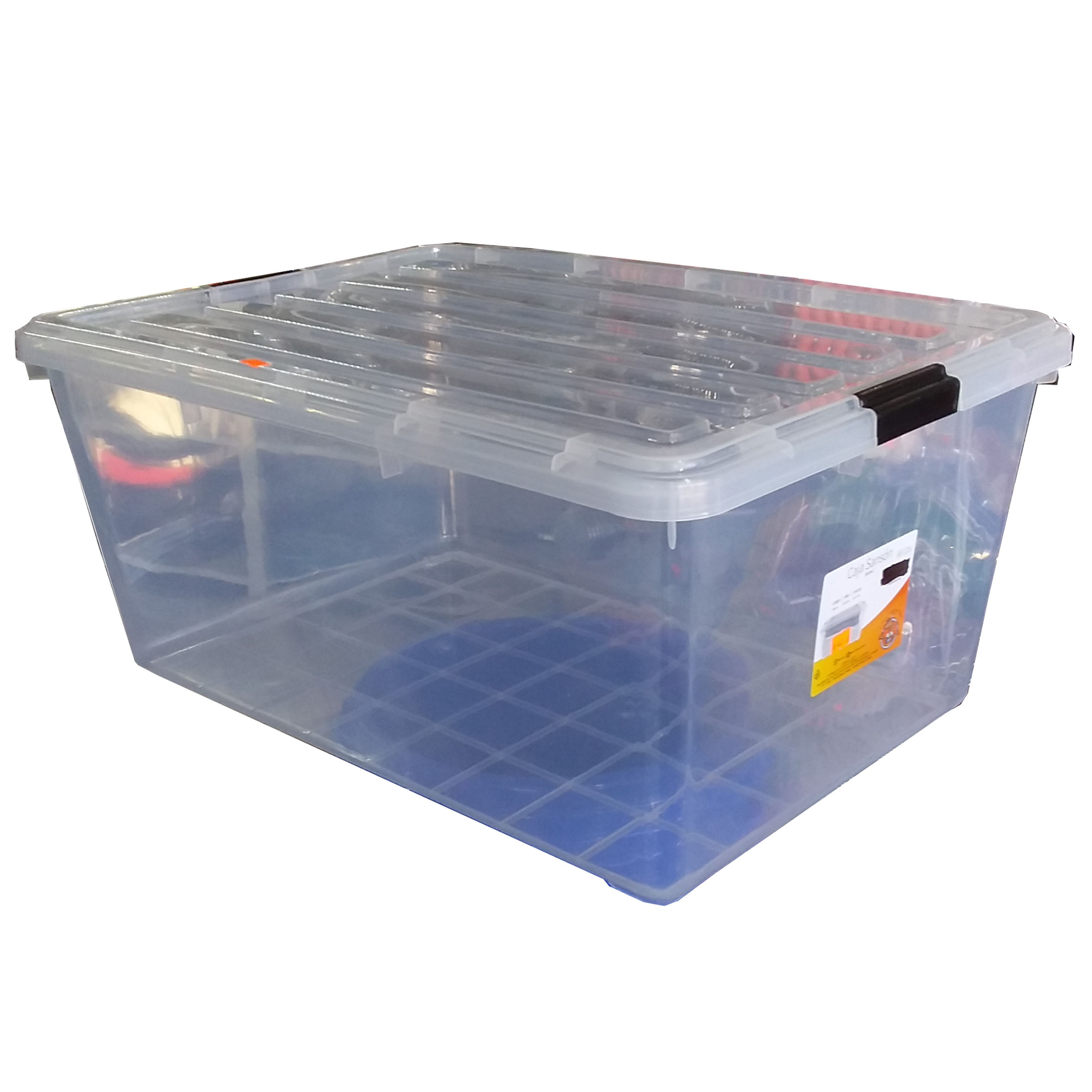 Caja Sanson transparente de plastico 68 litros